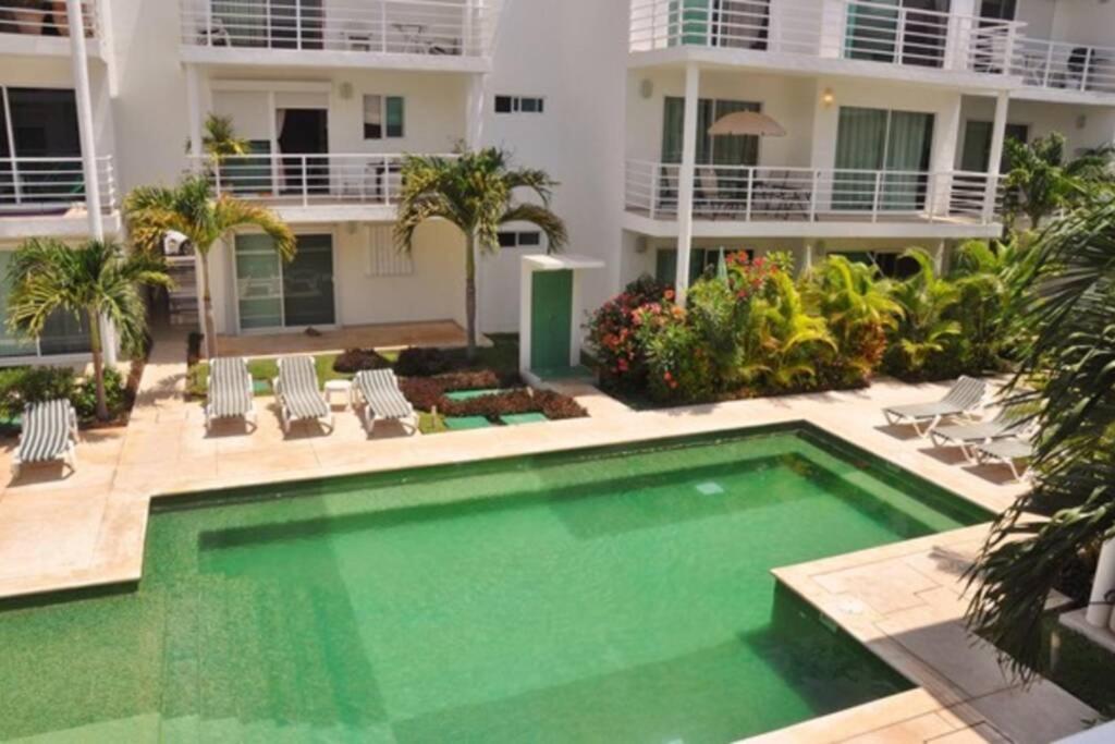Poolside Tranquil Apartment In Playa Del Carmen Extérieur photo